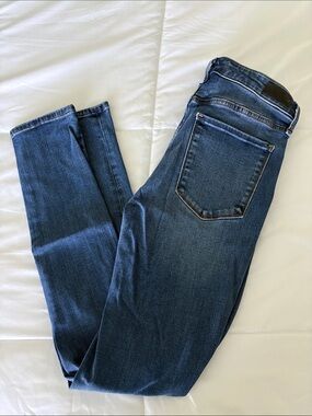 Abercrombie & Fitch Super Skinny High Rise Distressed Jeans